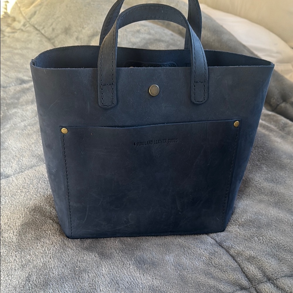Portland Leather Blue Mini Tote